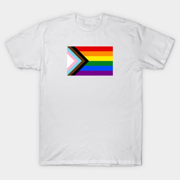 Progress Pride Flag T-Shirt by seanfleming